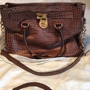 Michael Kors Brown Hamilton Purse